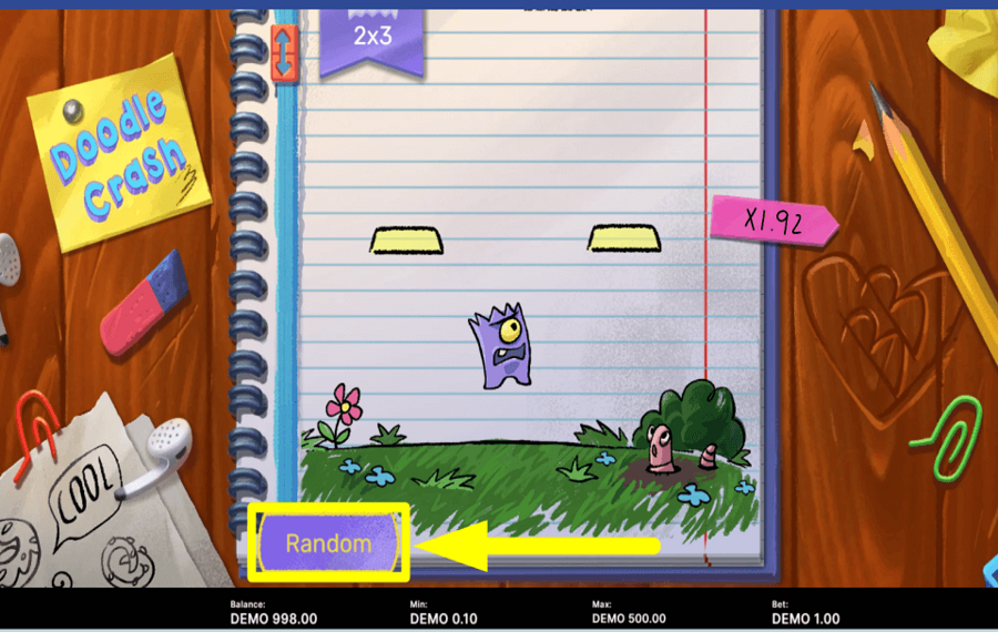 Doodle Crash CHOISISSEZ AU HASARD.