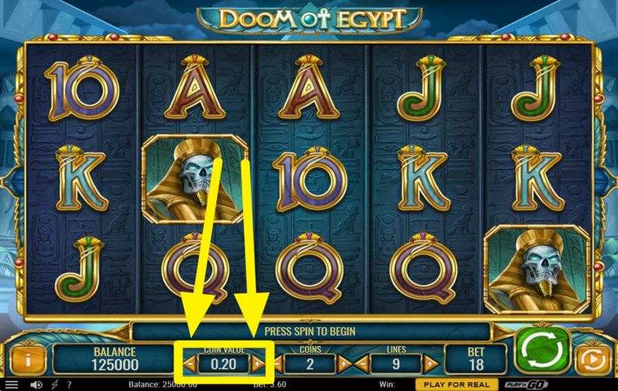 Doom of Egypt DECIDI IL VALORE DELLA TUA MONETA.