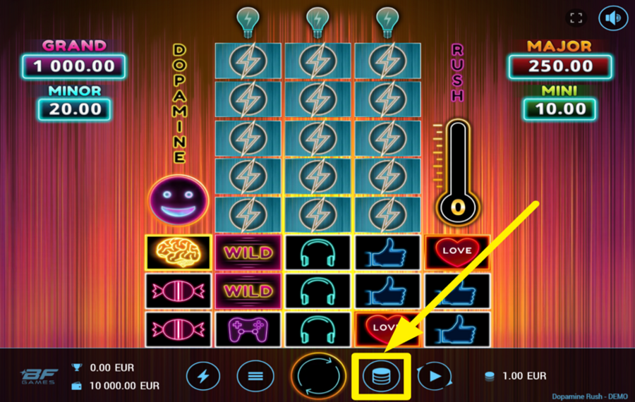 Dopamine Rush ATTRIBUER UNE VALEUR DE PARI.