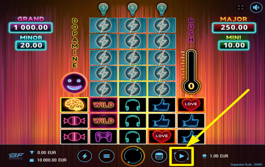 Dopamine Rush UTILISEZ DES TOURS AUTOMATISÉS.