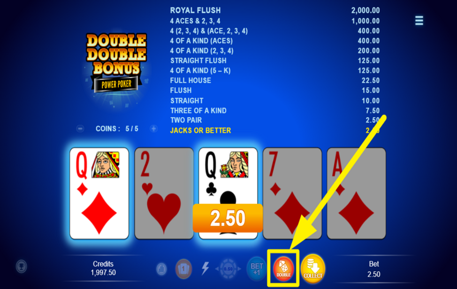 Double Double Bonus Power Poker GEHEN SIE DAS RISIKO EIN!