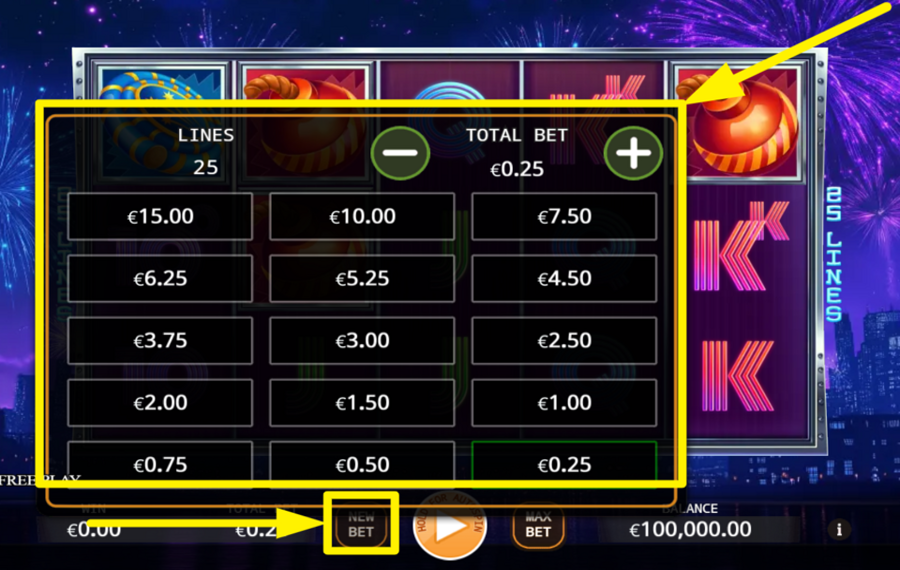 Double Fireworks SET YOUR WAGER.