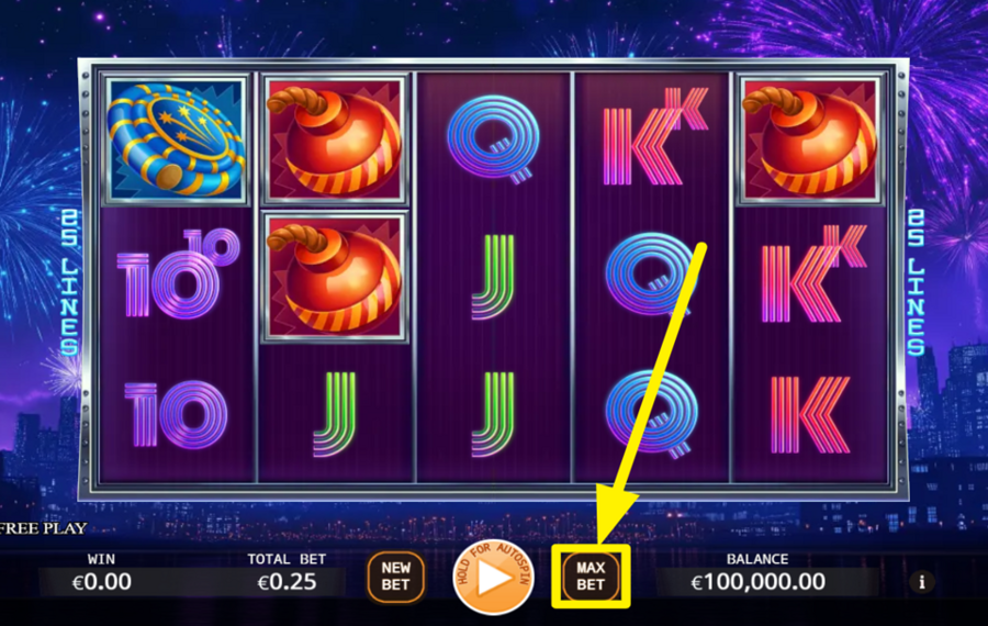 Double Fireworks SELECT THE TOP BETTING OPTION.