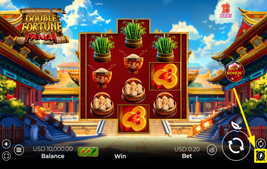 Double Fortune Panda ACCELERATE THE SPINS.