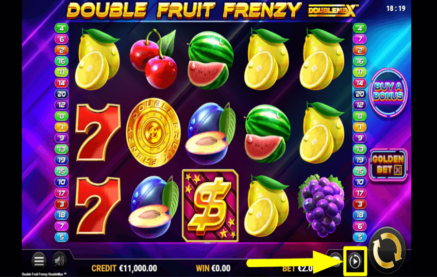 Double Fruit Frenzy DoubleMax ACTIVATE AUTOPLAY.
