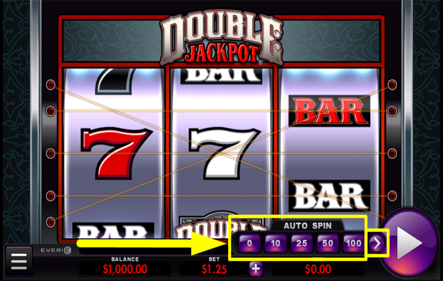 Double Jackpot ABILITA GIRI AUTOMATICI.