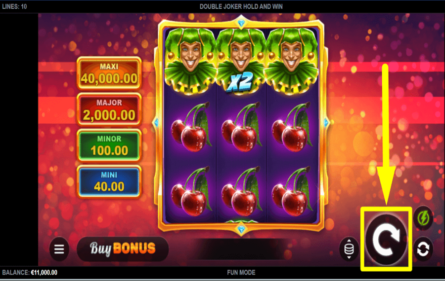 Double Joker Hold and Win НАЖМИТЕ «ВРАЩАТЬСЯ», ЧТОБЫ ВЫИГРАТЬ.