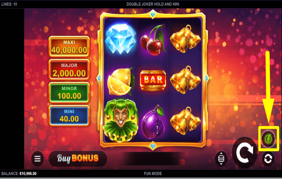 Double Joker Hold and Win КОНТРОЛЬ СКОРОСТИ ВРАЩЕНИЯ.