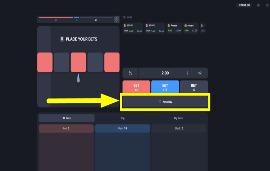 Double Roulette UTILISER LA LECTURE AUTOMATIQUE.