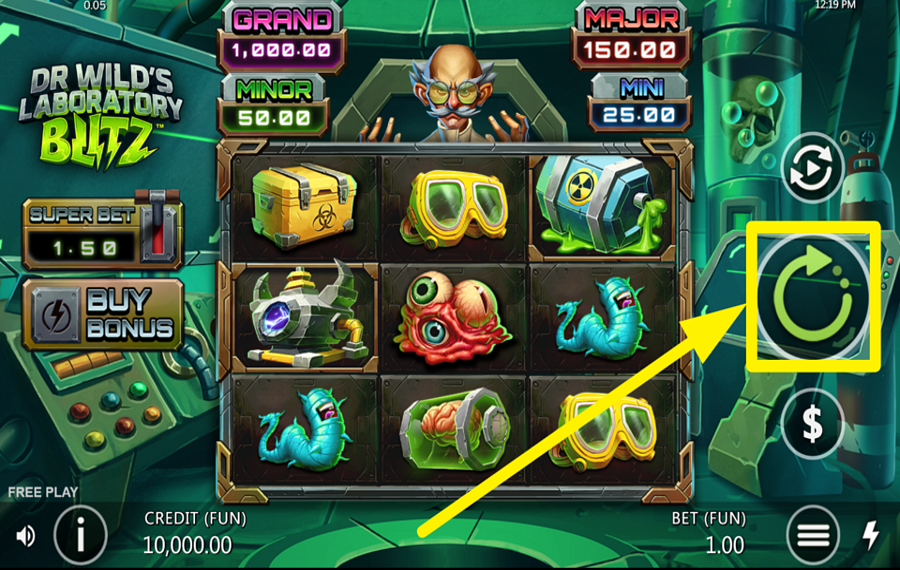 Dr Wilds Laboratory Blitz COMMENCEZ VOTRE JEU!
