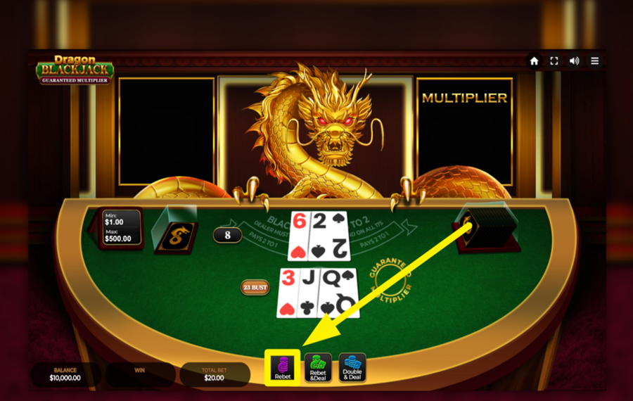 Dragon Blackjack Guaranteed Multiplier C'EST REPARTI !