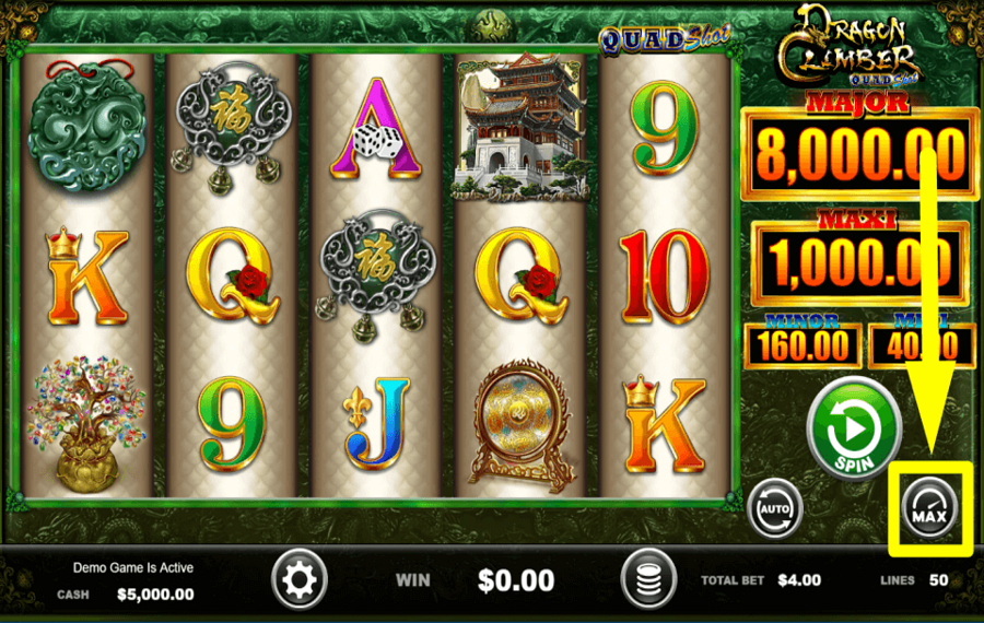 Dragon Climber Quad Shot ДЕЛАЙТЕ МАКСИМАЛЬНУЮ СУММУ.