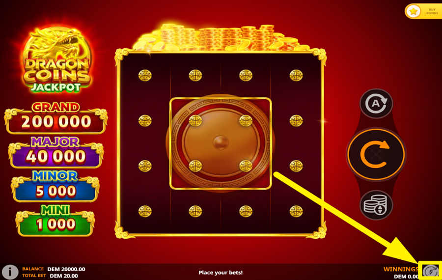 Dragon Coins Jackpot AMP UP THE GAME.
