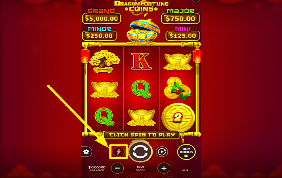 Dragon Fortune Coins Hold and Win RAMP UP THE SPEED.