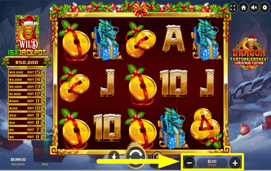 Dragon Fortune Frenzy Christmas Edition ASSEGNARE LA SCOMMESSA.