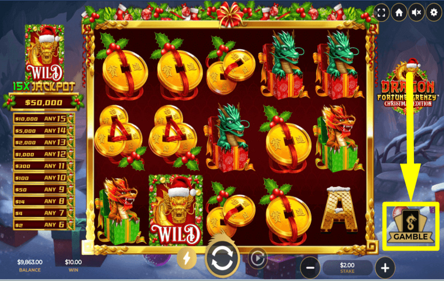 Dragon Fortune Frenzy Christmas Edition ACCETTA LA SFIDA.