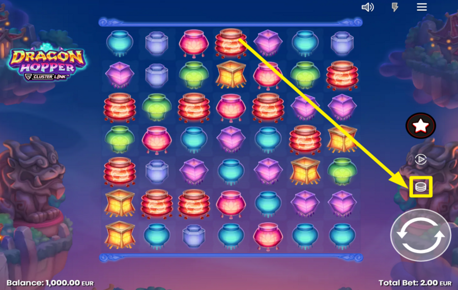 Dragon Hopper DETERMINE YOUR BET.