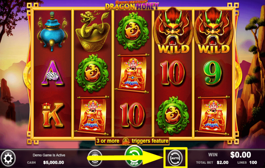 Dragon Money Rapid Feature ВРАЩЕНИЕ АВТОМАТИЧЕСКИ.