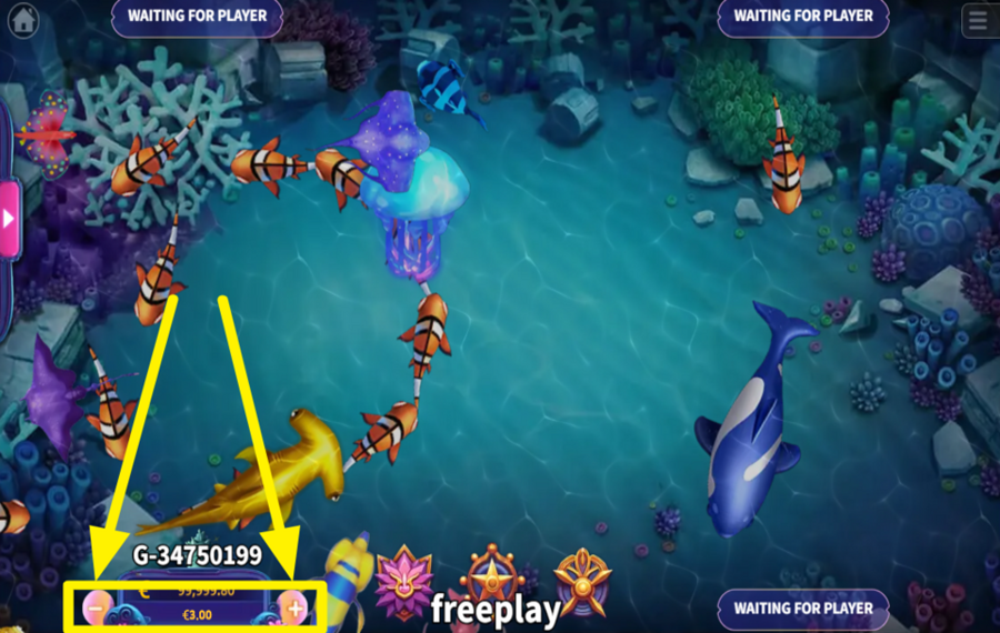 Dragon Palace Adventure TWEAK YOUR BET AMOUNT.