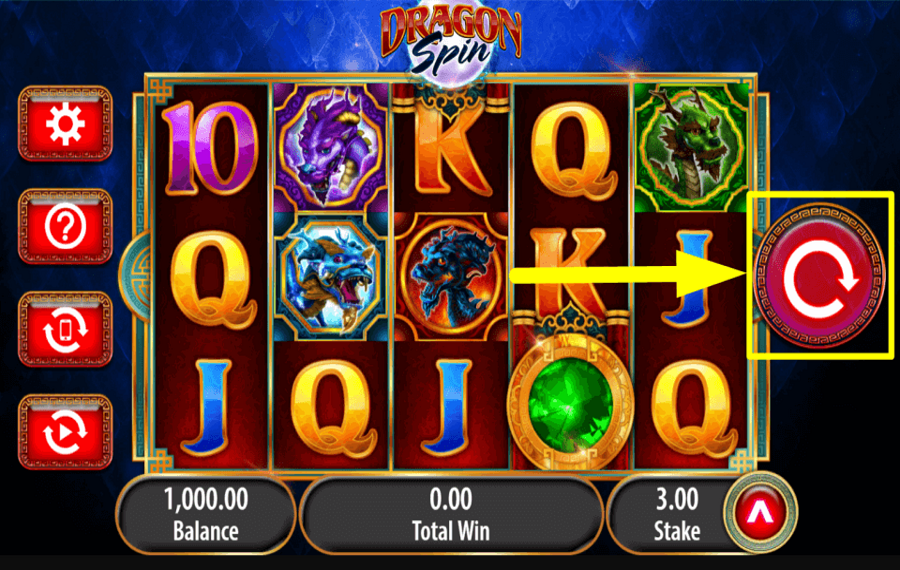 Dragon Spin INIZIA IL GIOCO.