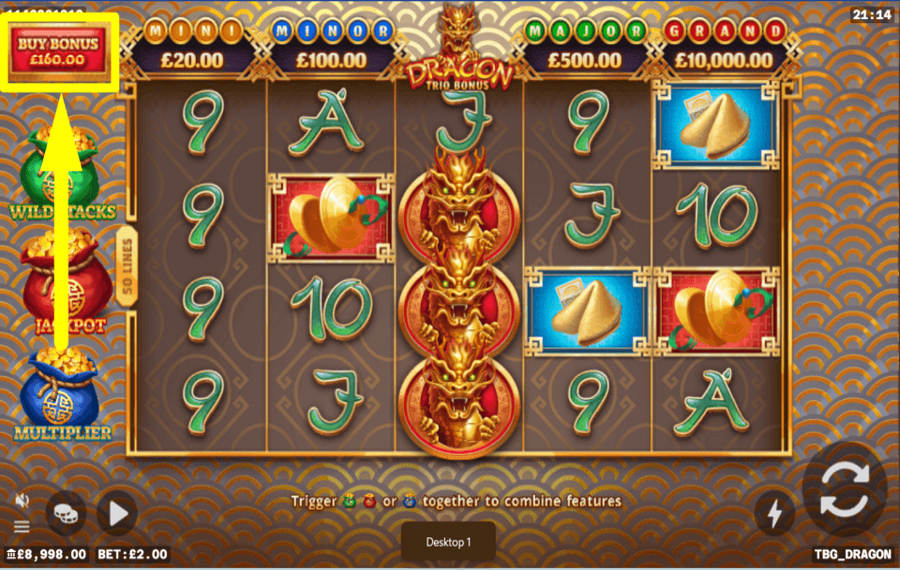 Dragon Trio Bonus ACHETEZ LE BONUS.