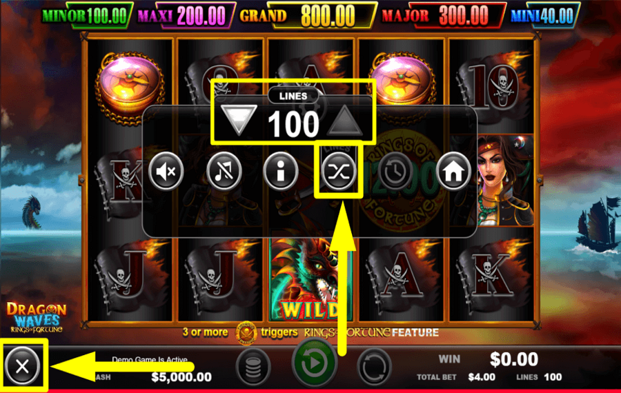 Dragon Waves Rings of Fortune ИЗМЕНИТЕ ЛИНИИ ВЫПЛАТ.