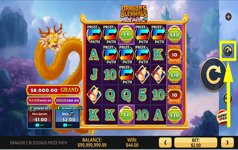 Dragons Blessing Prize Path STEP ON THE GAS.