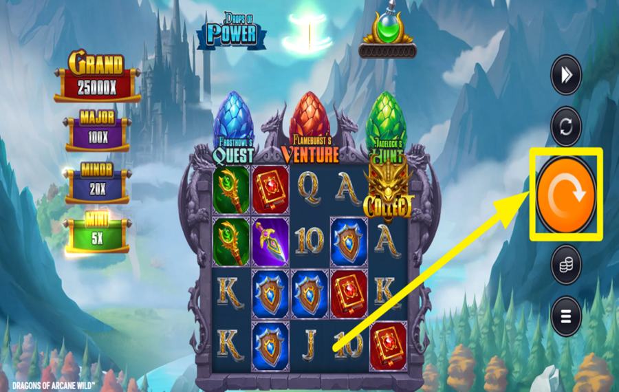 Dragons of Arcane Wild KICK OFF THE REEL ACTION!