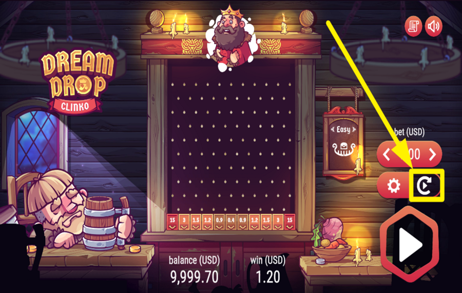 Dream Drop Clinko TURN ON AUTOMATIC PLAY.