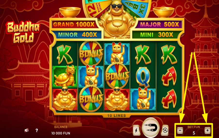 DreamPlay Buddha Gold DECIDI LA TUA SCOMMESSA.