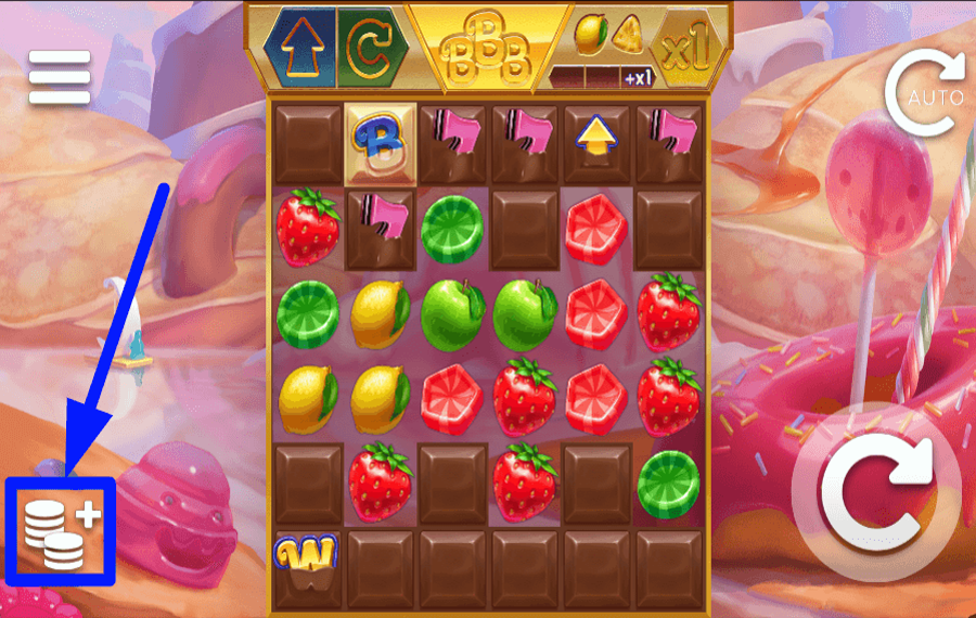 Dropz Wählen Sie Ihren Einsatzbetrag.