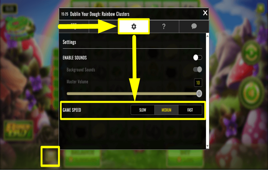 Dublin Your Dough Rainbow Clusters SPIELGESCHWINDIGKEIT ANPASSEN.