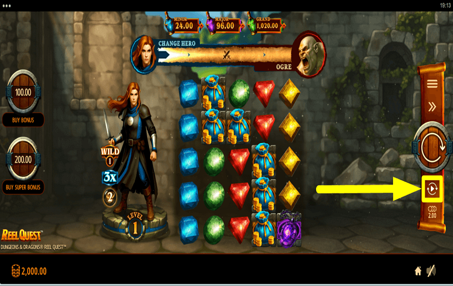 Dungeons and Dragons Reel Quest CONTINUA AUTOMATICAMENTE.