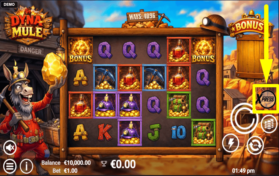 Dyna Mule ACQUÉRIR DES BONUS.