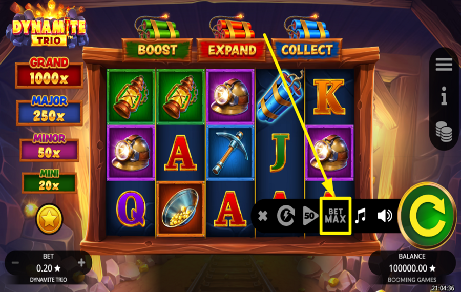 Dynamite Trio ESTABLISH THE HIGHEST STAKE LIMIT.