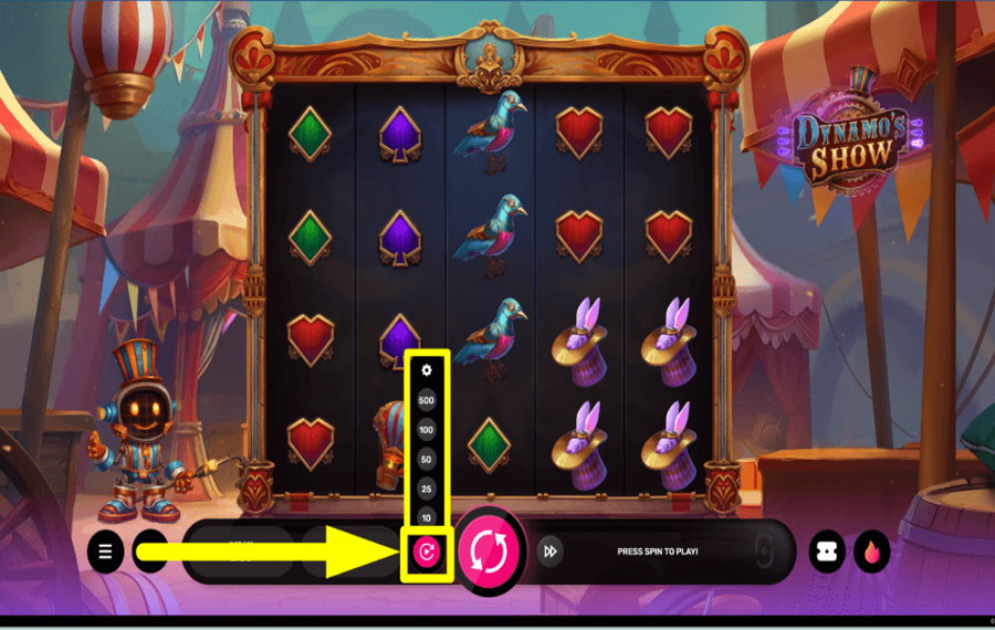 Dynamos Show CONTINUE AUTOMATICALLY.