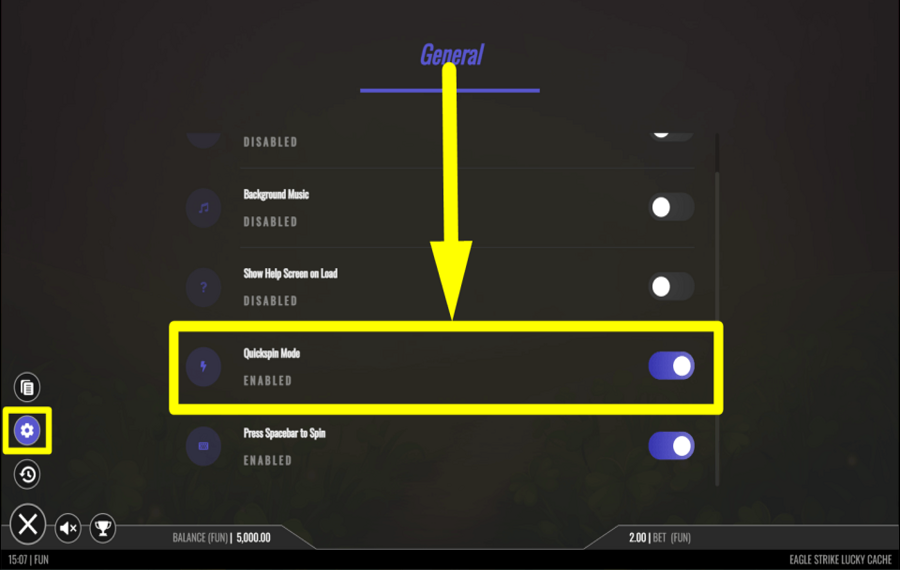 Eagle Strike Lucky Cache ACCELERATE THE TURNS.