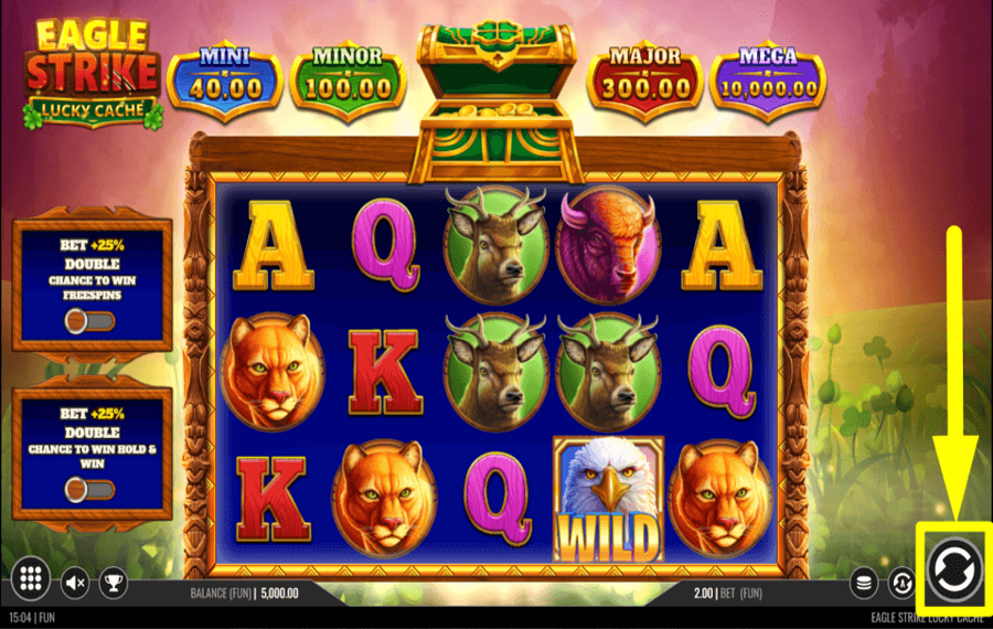 Eagle Strike Lucky Cache AIM FOR PRIZES.