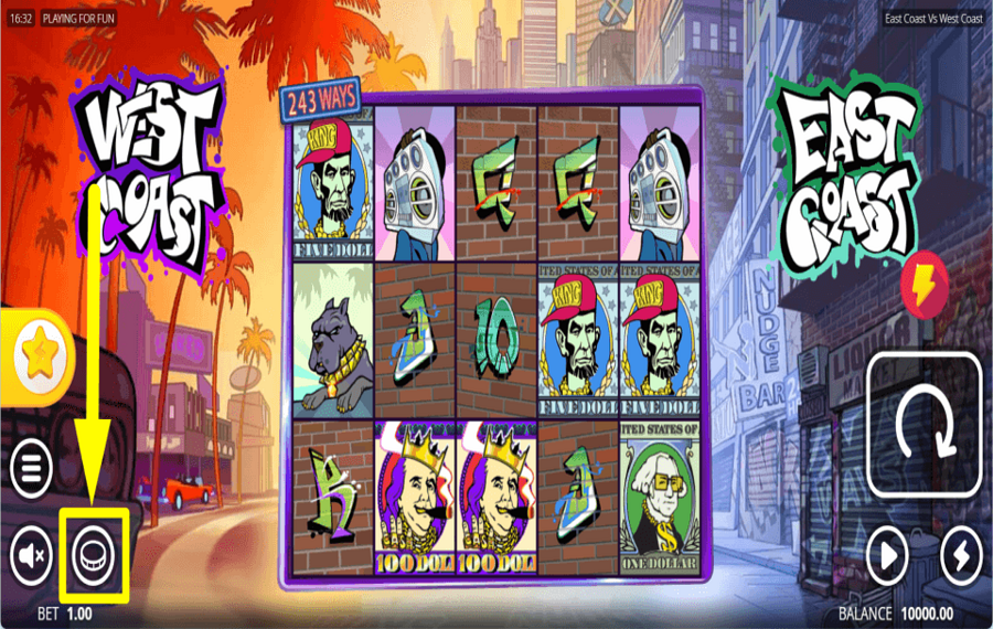 East Coast vs West Coast ATTRIBUER UN MONTANT DE PARI.