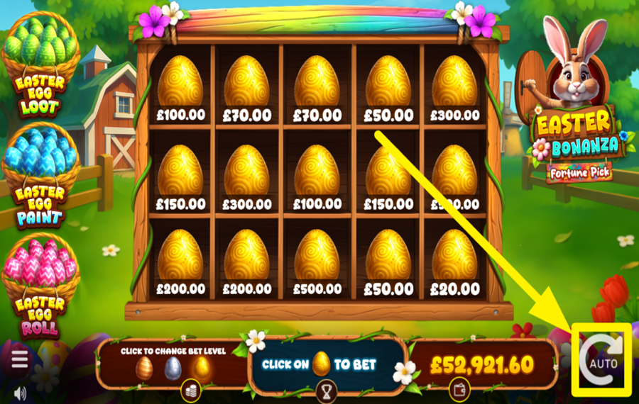 Easter Bonanza Fortune Pick UTILIZE AUTOPLAY.