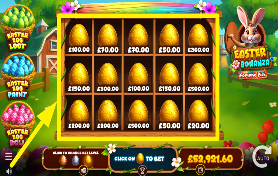 Easter Bonanza Fortune Pick TAP THE EGGS!
