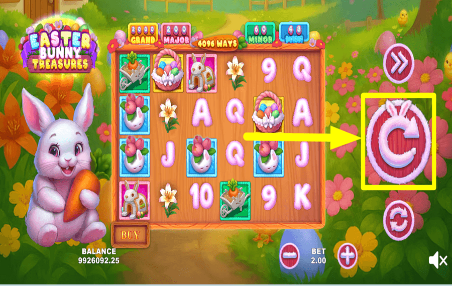 Easter Bunny Treasures SPIN THE REELS.