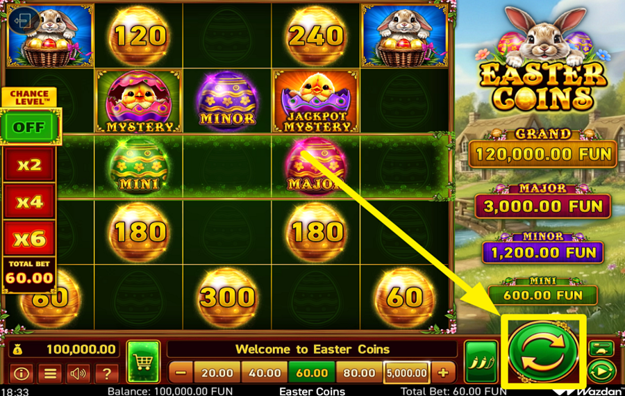 Easter Coins ENTREZ DANS L'ACTION!