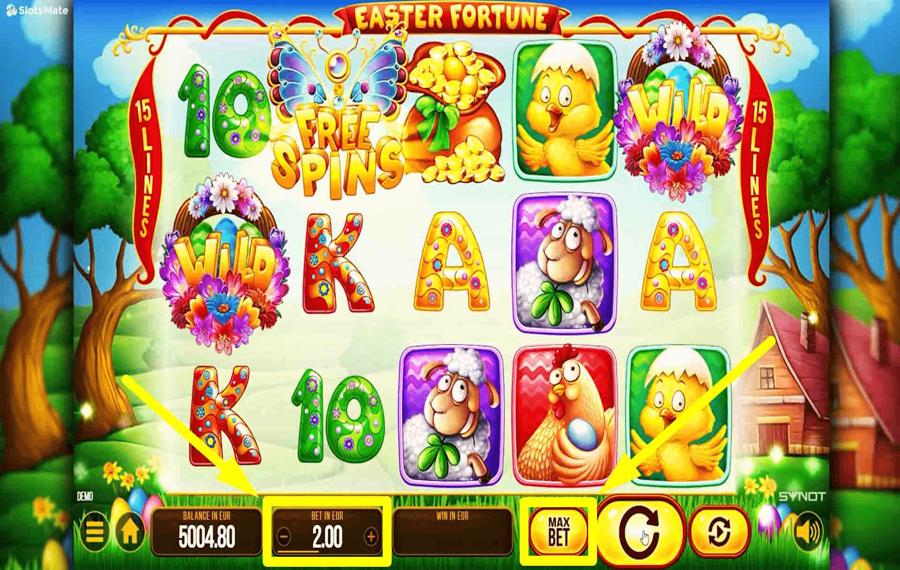 Easter Fortune Choose your bet amount. 