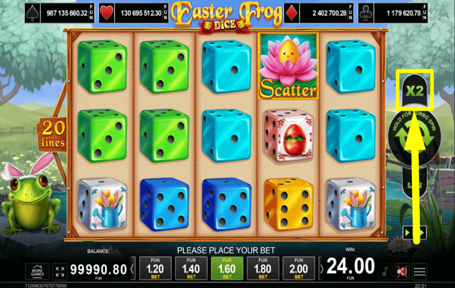 Easter Frog Dice ACCETTA IL RISCHIO.