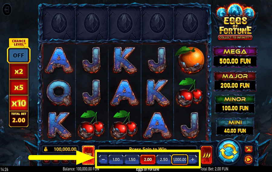 Eggs of Fortune НАЗНАЧИТЬ СТАВКУ.