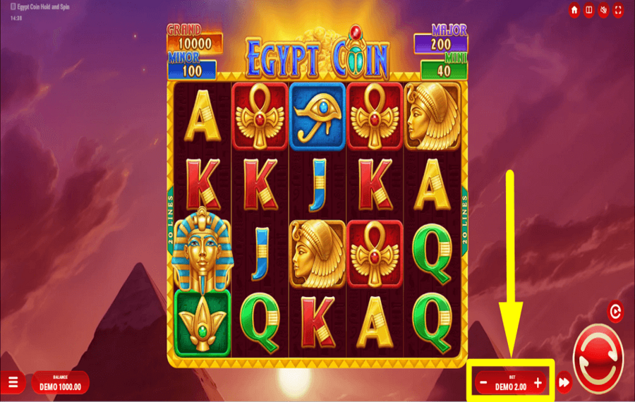 Egypt Coin Hold and Spin ДЕЛАЙТЕ СТАВКУ.