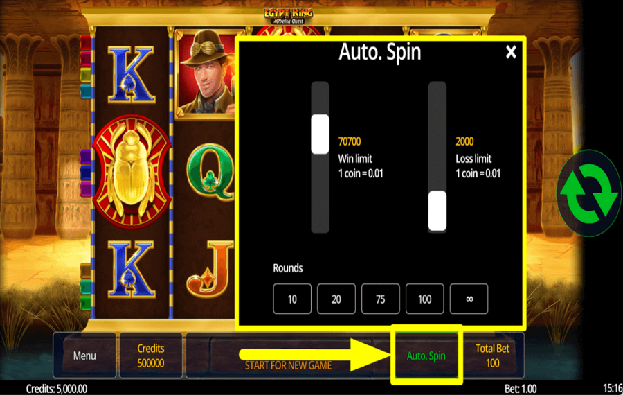 Egypt King Obelisk Quest AUTOMATISCH DREHEN.