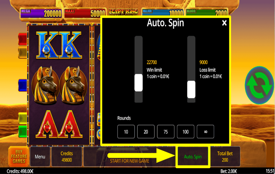 Egypt King Pearl Upgrade STARTEN SIE AUTOPLAY.