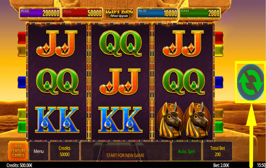 Egypt King Pearl Upgrade DREHEN SIE FÜR BELOHNUNGEN.